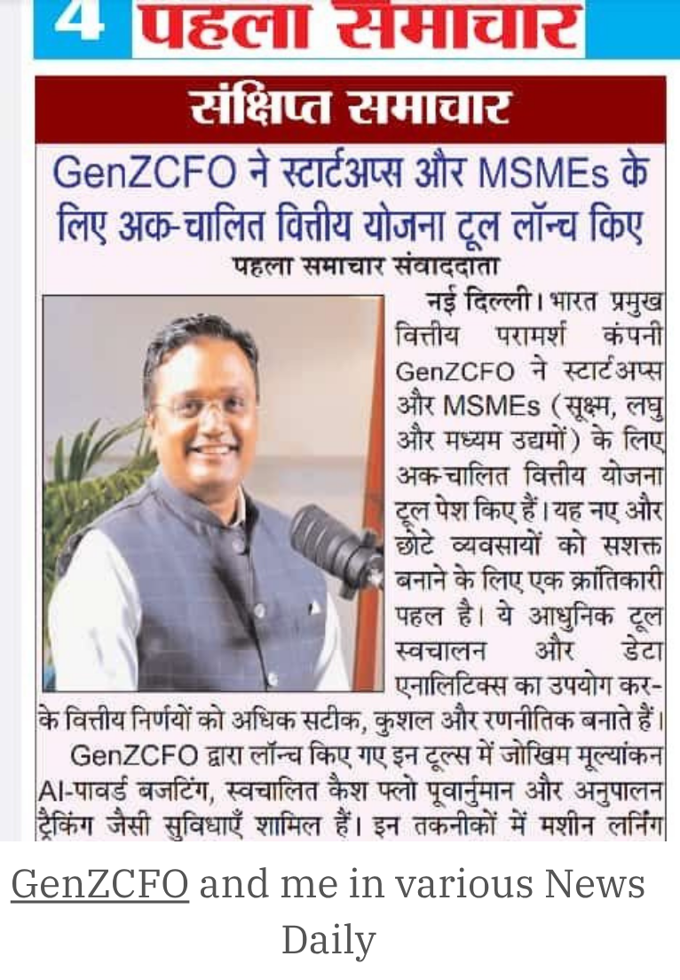 Heartfelt thanks to GenZCFOs Fractional CFO Services launch